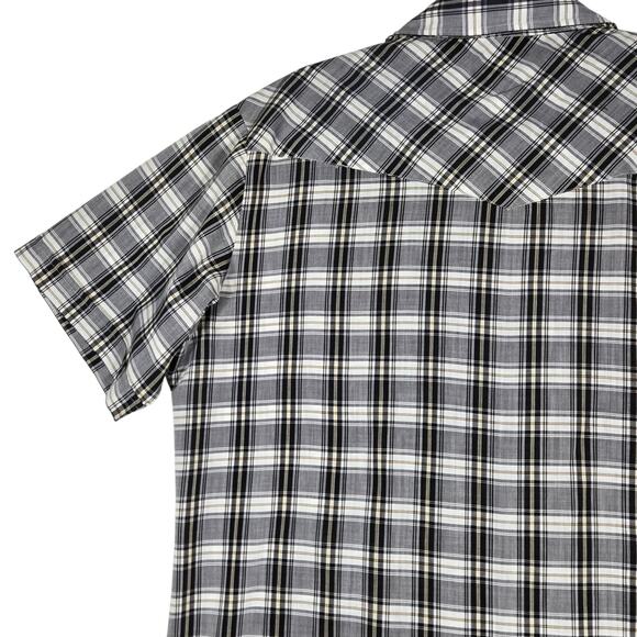 Vintage Ely Plains Pearl Snap Western Shirt Mens L Cowboy Rodeo 80s 90s - Picture 10 of 12